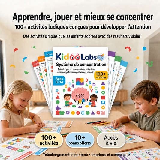 KidooLabs™ +100 activités pour développer l’attention, la concentration et l’apprentissage
